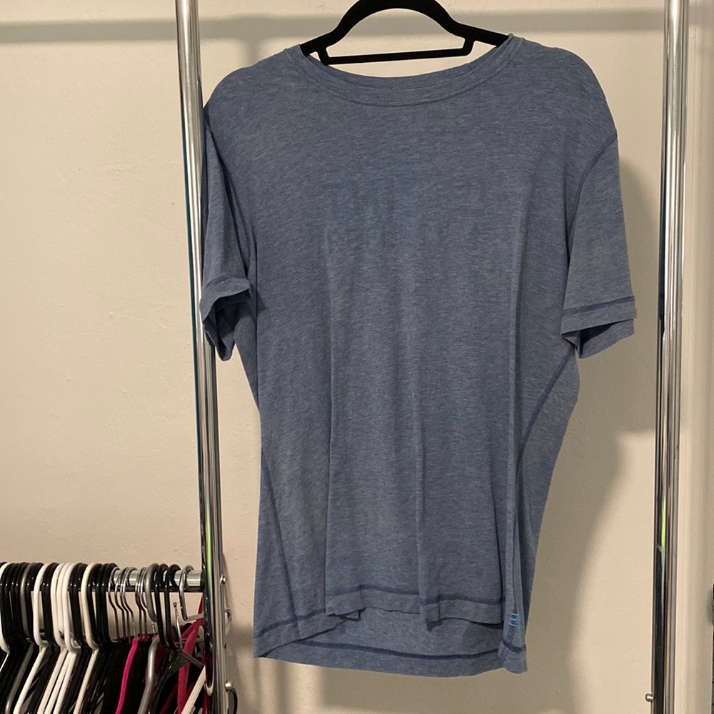 Mens Lululemon T Shirt Heathered Blue Sz M